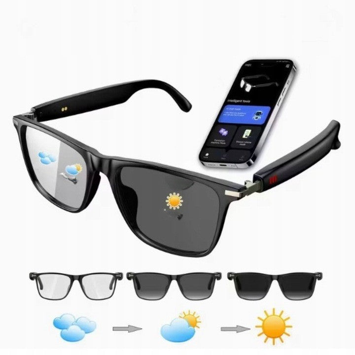 Smart Glasses with Real-Time AI Translation - Bluetooth, Music, and Calls