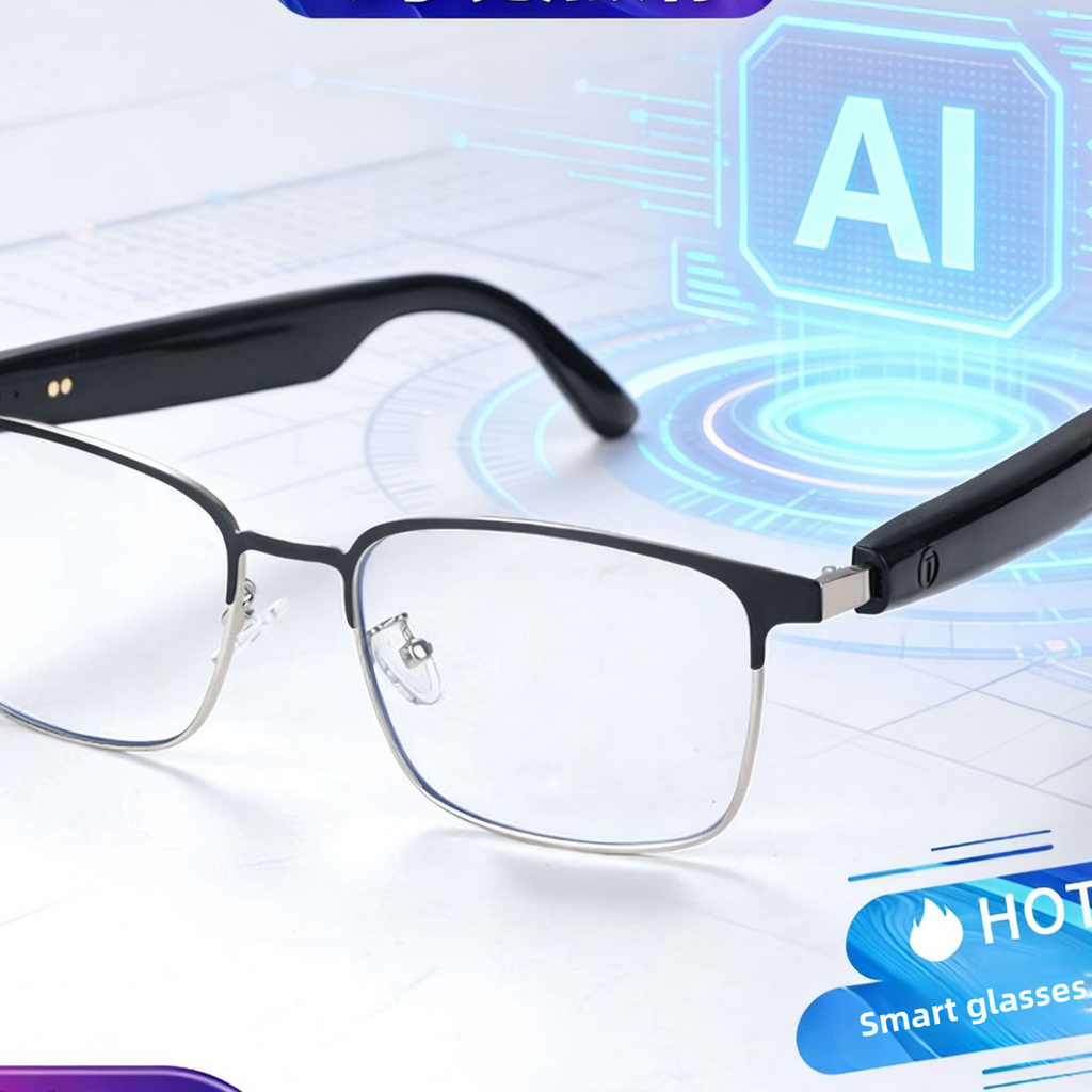 Gafas Inteligentes con Traducción IA en Tiempo Real - Bluetooth, Música y Llamadas