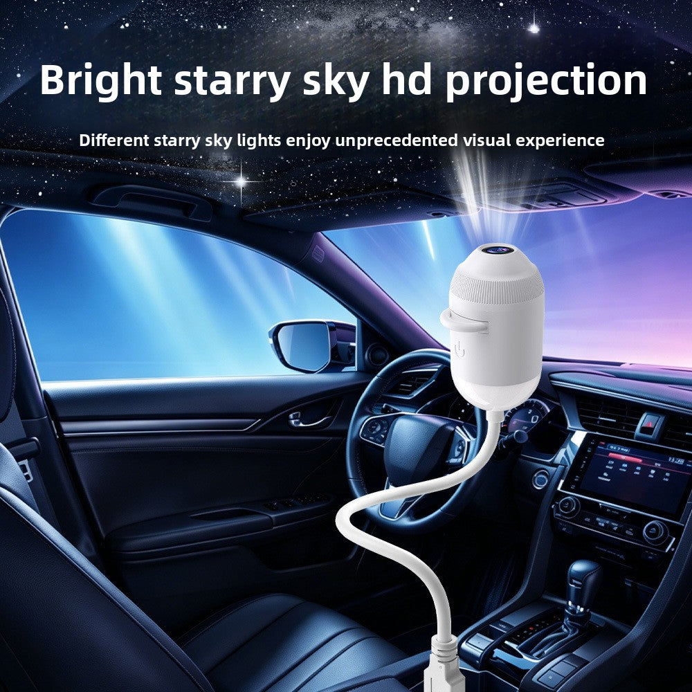 Proyector LED de cielo Estrellado - Luz Nocturna para auto y Dormitorio con Logo Personalizable
