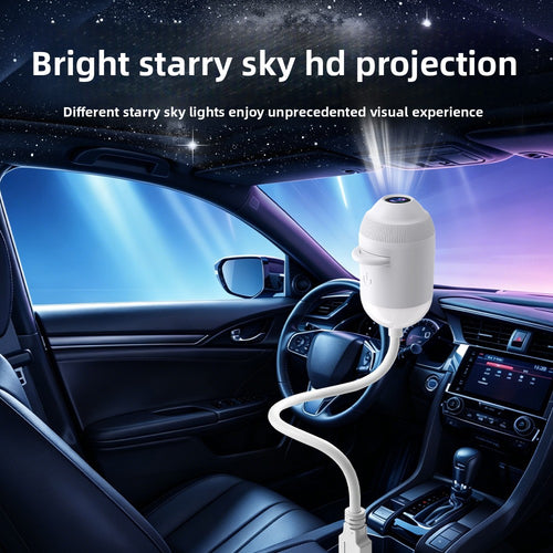 Proyector LED de cielo Estrellado - Luz Nocturna para auto y Dormitorio con Logo Personalizable
